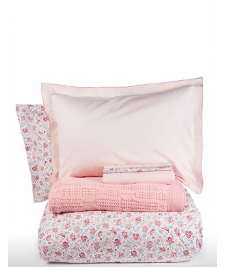 Наборы постельного белья Постельное белье с пледом Freya pink-KARACA HOME