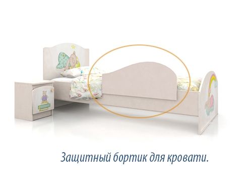 Одноярусные кровати Детская кровать "Зайки"-Вальтер