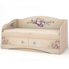Одноярусные кровати Детский диван-кровать "Бабочки"-Вальтер