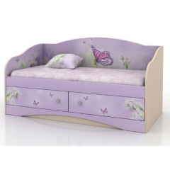 Одноярусные кровати Детский диван-кровать "Природа"-Вальтер