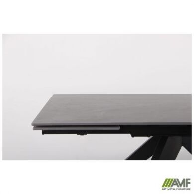 Обеденные столы Стол обеденный раскладной Alfred(Альфред) black/сeramics Calacatta gray-AMF