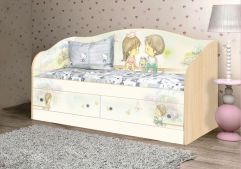 Одноярусные кровати Детский диван-кровать "М+Д"-Вальтер