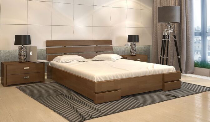 Деревянные кровати Деревянная кровать Дали Люкс без подъемного механизма-ArborDrev