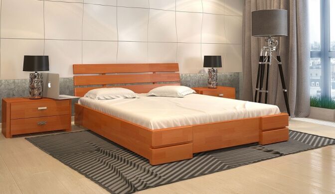 Деревянные кровати Деревянная кровать Дали Люкс без подъемного механизма-ArborDrev