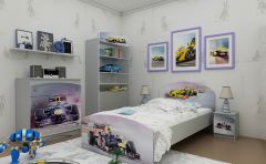 Одноярусные кровати Детская кровать "Formula1"-Вальтер