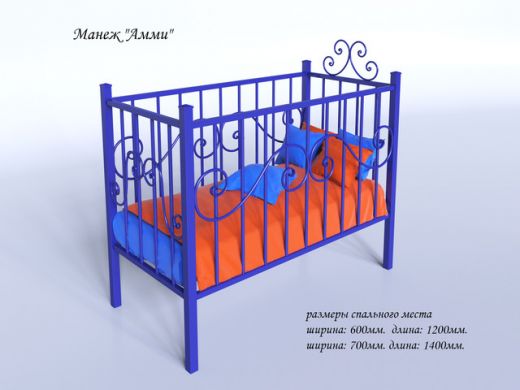Одноярусные кровати Кровать-манеж Амми-TENERO