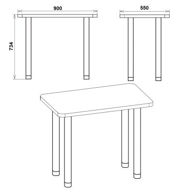 Обеденные столы Стол КС-9-Компанит