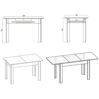 Обеденные столы Стол КС-6-Компанит