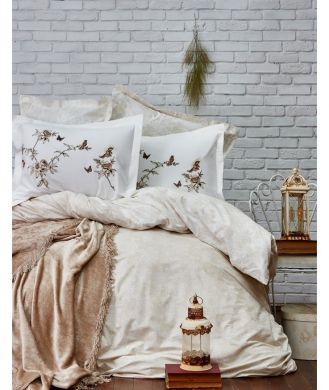 Наборы постельного белья Постельное белье с покрывалом Mathis turquise-KARACA HOME