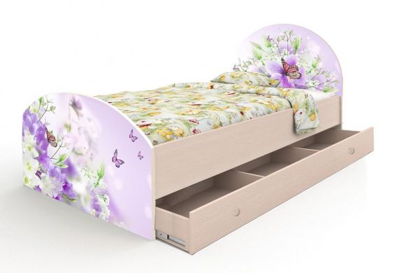 Одноярусные кровати Детская кровать Природа-Вальтер