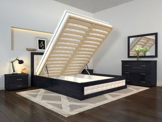 Деревянные кровати Деревянная кровать Рената Д с подъемным механизмом-ArborDrev