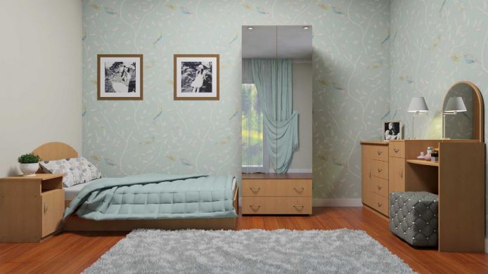 Деревянные кровати Кровать-90-Компанит