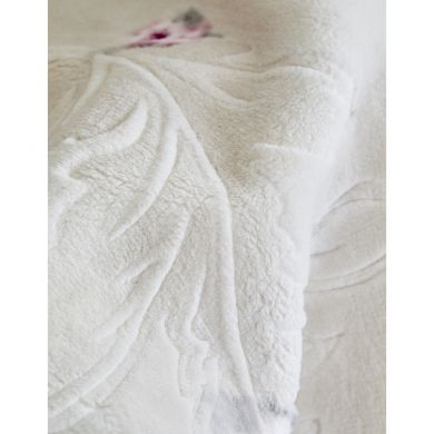 Наборы постельного белья Постельное белье с пледом Roselina серый-KARACA HOME