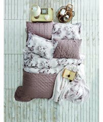 Наборы постельного белья Постельное белье с покрывалом Madelin beige-KARACA HOME