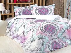 Двуспальное Комплект постельного белья Saten Digital Violet-Irya