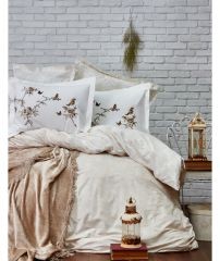 Наборы постельного белья Постельное белье с покрывалом Mathis beige-KARACA HOME