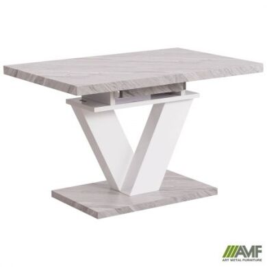 Обеденные столы Стол Сан-Вито белый / бетон-AMF