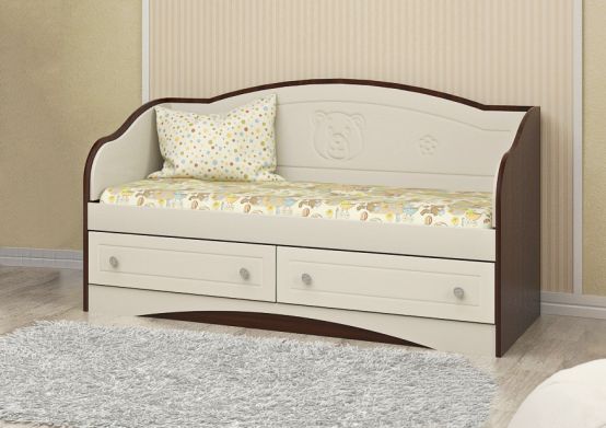 Одноярусные кровати Детский диван-кровать "Мишка"-Вальтер