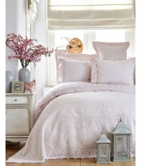 Наборы постельного белья Постельное белье с покрывалом Liza powder-KARACA HOME