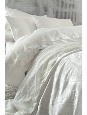 Наборы постельного белья Постельное белье с покрывалом пике Yade-KARACA HOME