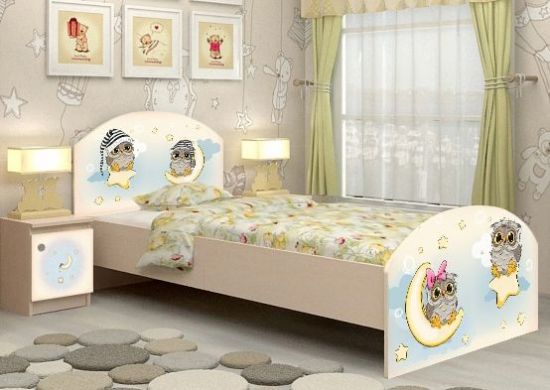 Одноярусные кровати Детская кровать Совы-Вальтер